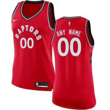 Womens Customized Toronto Raptors Swingman Red Nike NBA Icon Edition Jersey